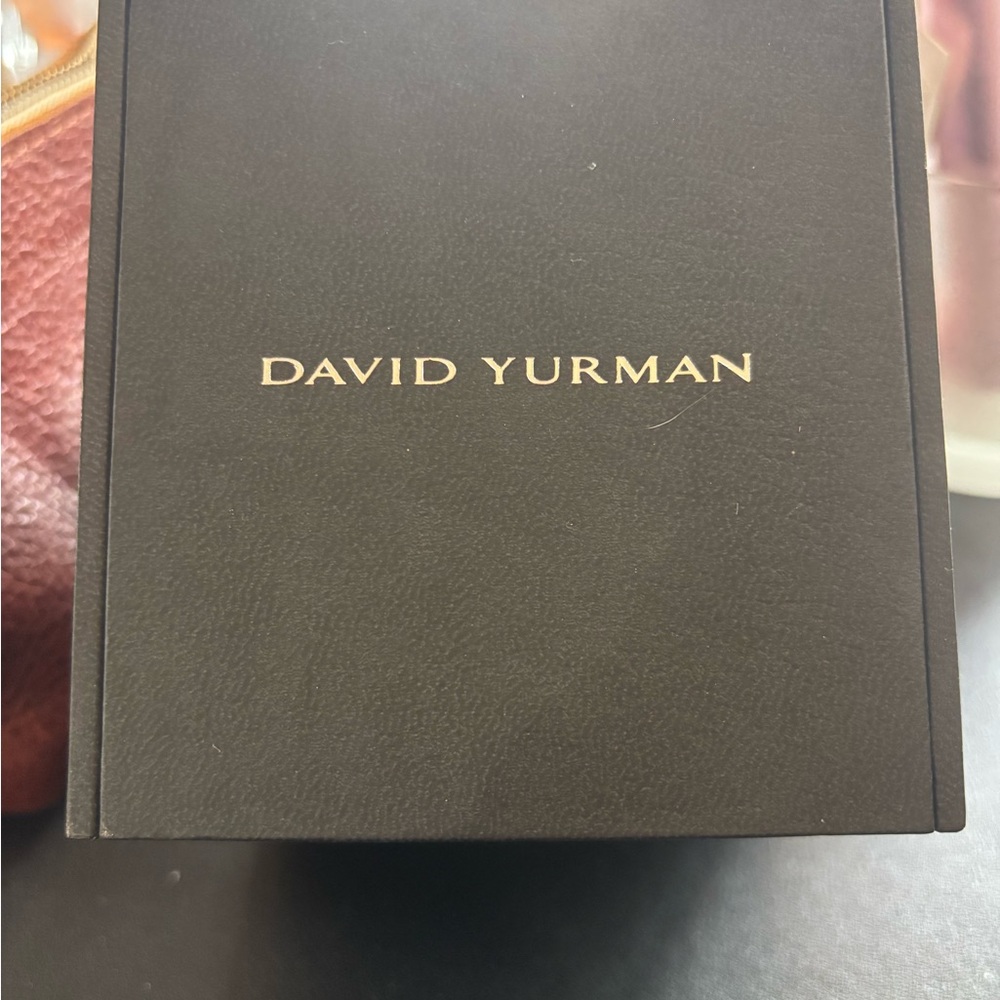 David Yurman Black Box with Gold Logo